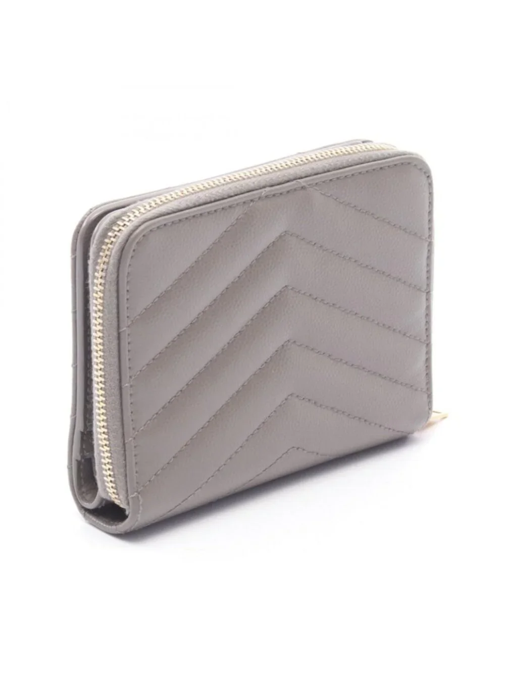 Saint Laurent Paris Bifold Wallet Monogram Gray Leather Cassandra - Picture 2 of 8